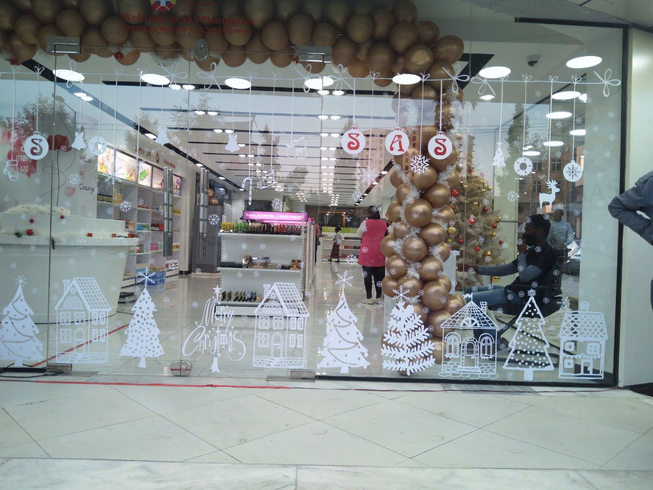 Clear Branding with Window Frosting at SAS Pharmacies